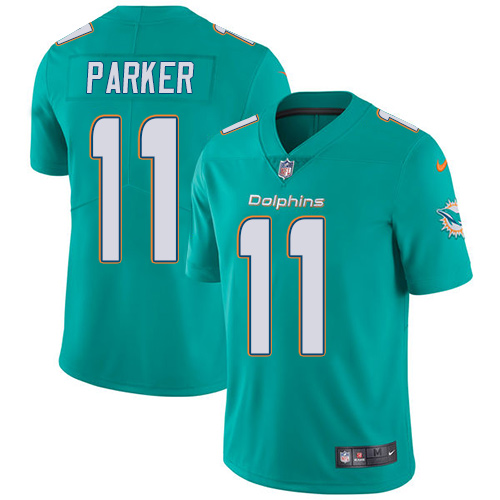 2019 men Miami Dolphins #11 Parker green Nike Vapor Untouchable Limited NFL Jersey->women nfl jersey->Women Jersey